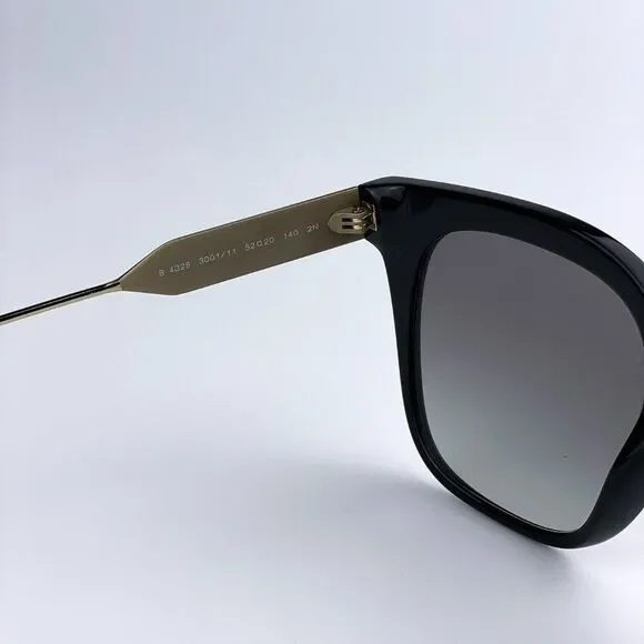 Burberry BE4328 EVELYN 300111 Sunglasses Black Gray Gradient Butterfly Woman
